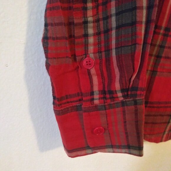 Lauren Ralph Lauren Green Label Women's Long Sleeve Plaid Shirt Size: Small - Picture 4 of 7